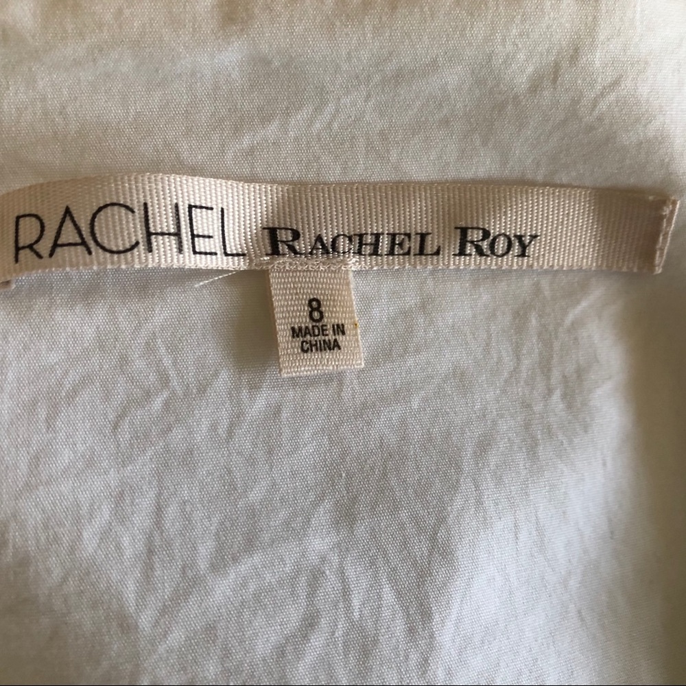 RACHEL Rachel Roy White Lace A-Line Dress S - Picture 7 of 8